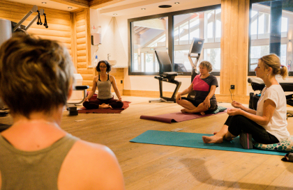 Séance de yoga