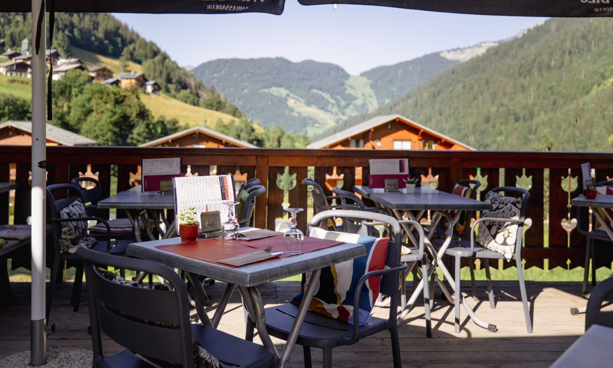 Belle terrasse au Télémark en été