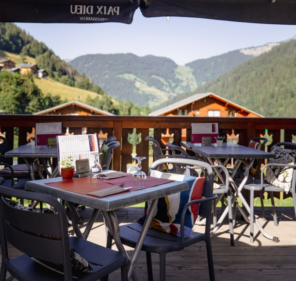 Belle terrasse au Télémark en été